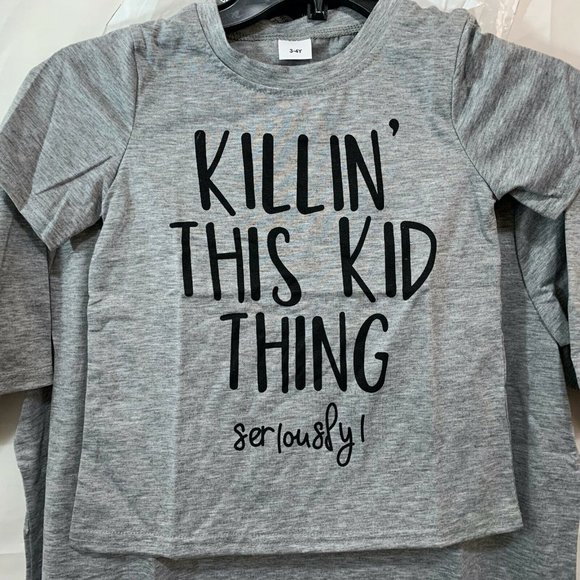 Women NIB Killin' This Mom/Kid Thing Matching T-Shirts Mom&Me Size XL & 3-4Y - Picture 5 of 6